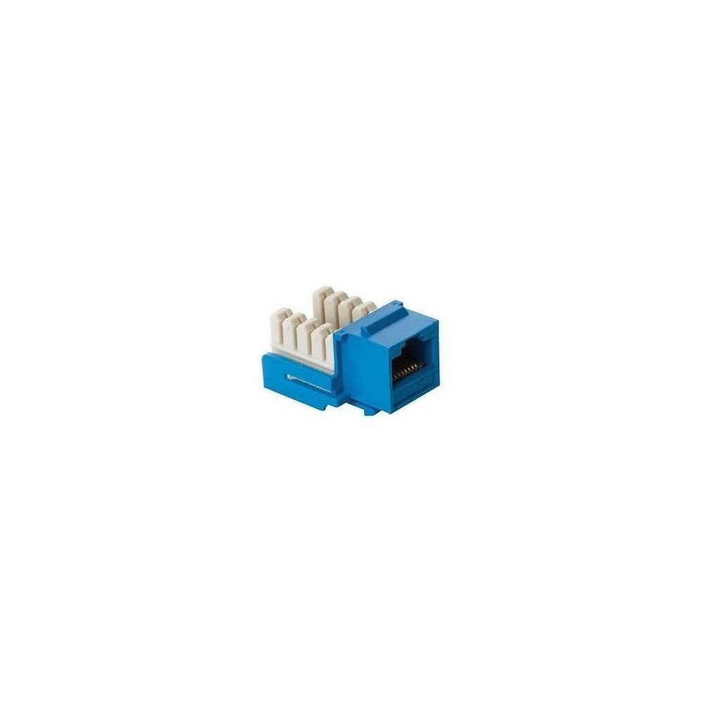 Jack RJ45 de 8 contactos a 90° CAT 5e, tipo Keystone, a